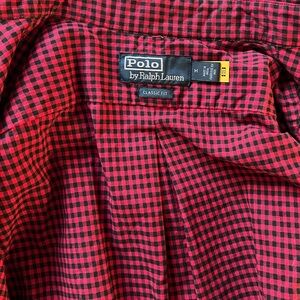 Polo Ralph Lauren Red and Black Checkered Shirt